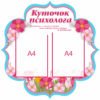 Яскравий стенд “Куточок психолога”