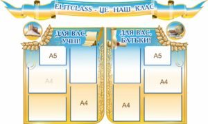 Комплект стендів “ELITCLASS – це наш клас”