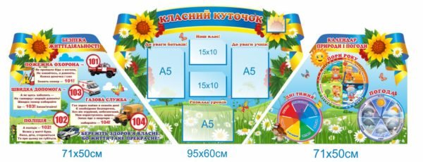 Класний куточок в шкільний кабінет