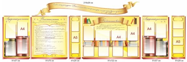 Комлпект стендів “Бібліотечний вісник”