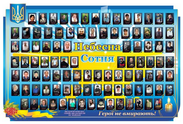 Стенд Герої небесної сотні