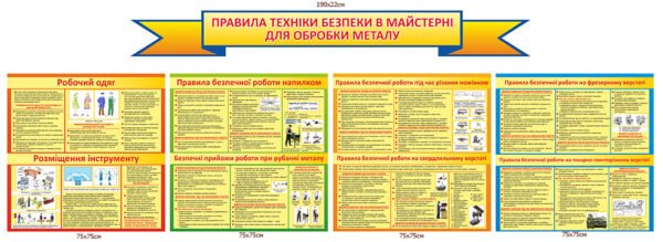 Правила техніки безпеки в майстерні