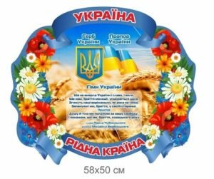Державні символи України для дітей пластикові