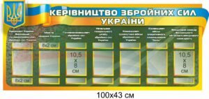 Стенд “Керівництво Збройних сил України”