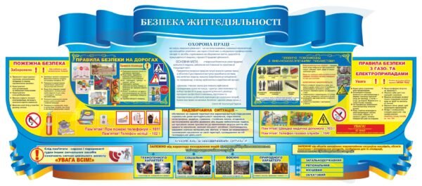 Стенд з охорони праці для школи