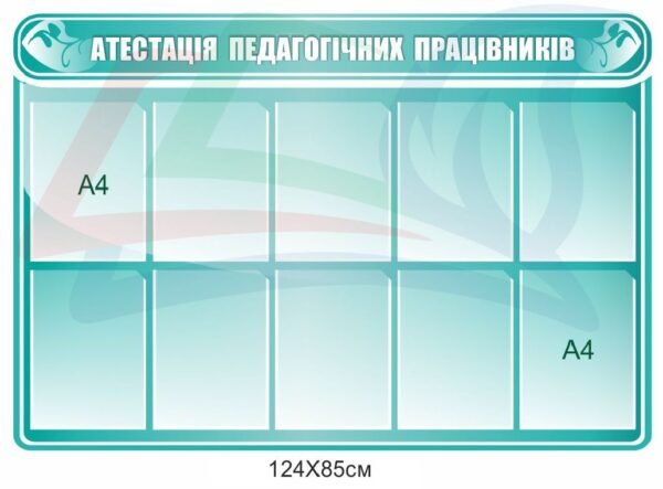 Стенд для школи “Атестація педагогічних працівників”