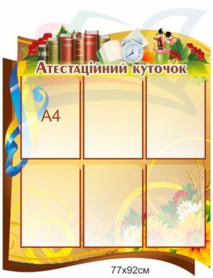 Стенд “Атестаційний куточок” в учительську