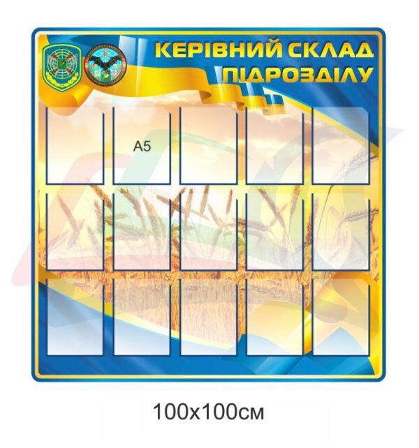 Стенд для військових “Керівний склад підрозділу”