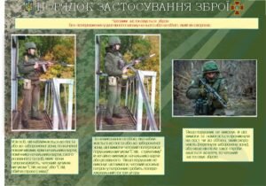 Стенд “Порядок застосування зброї вартових”