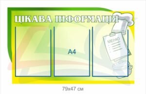 Стенд для їдальні “Цікава інформація”