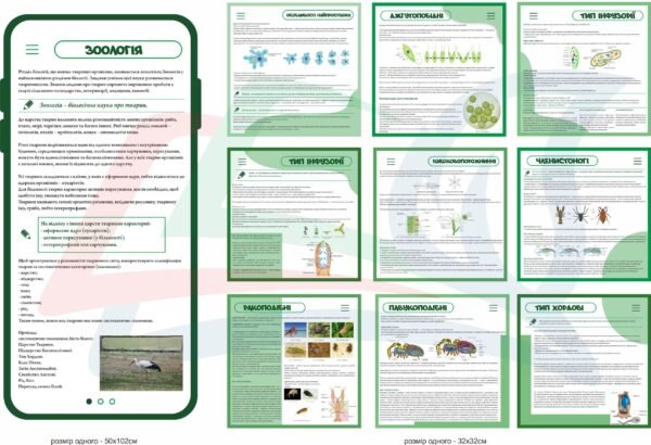 Комплект стендів з біології “Зоологія”