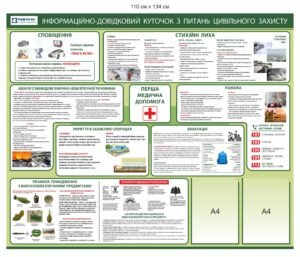 Інформаційний куток з цивільного захисту